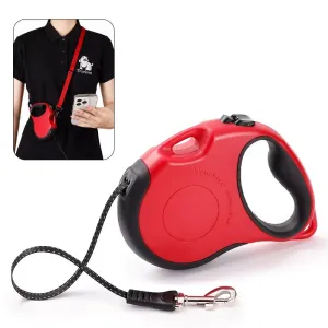 True Love Retractable Dog Leash TLL5001 - Suitable for Medium and Small Dogs  - Red/Black
