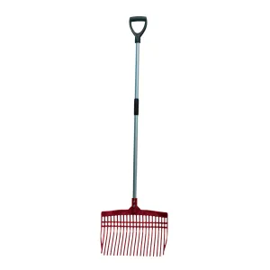 Tuff Stuff super rake w/ aluminum handle - red