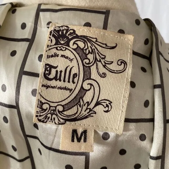 Tulle brand wool coat (Anthropologie).