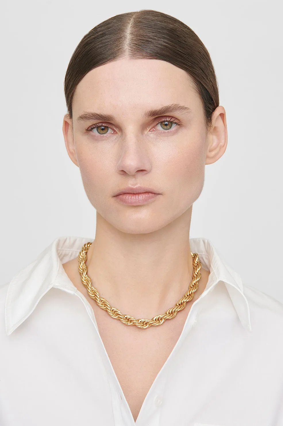 Twist Rope Necklace - Gold