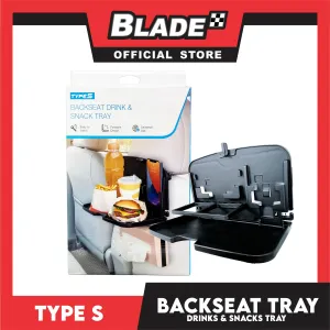 Type S Backseat Drink, Mobile Phone and Snack Tray