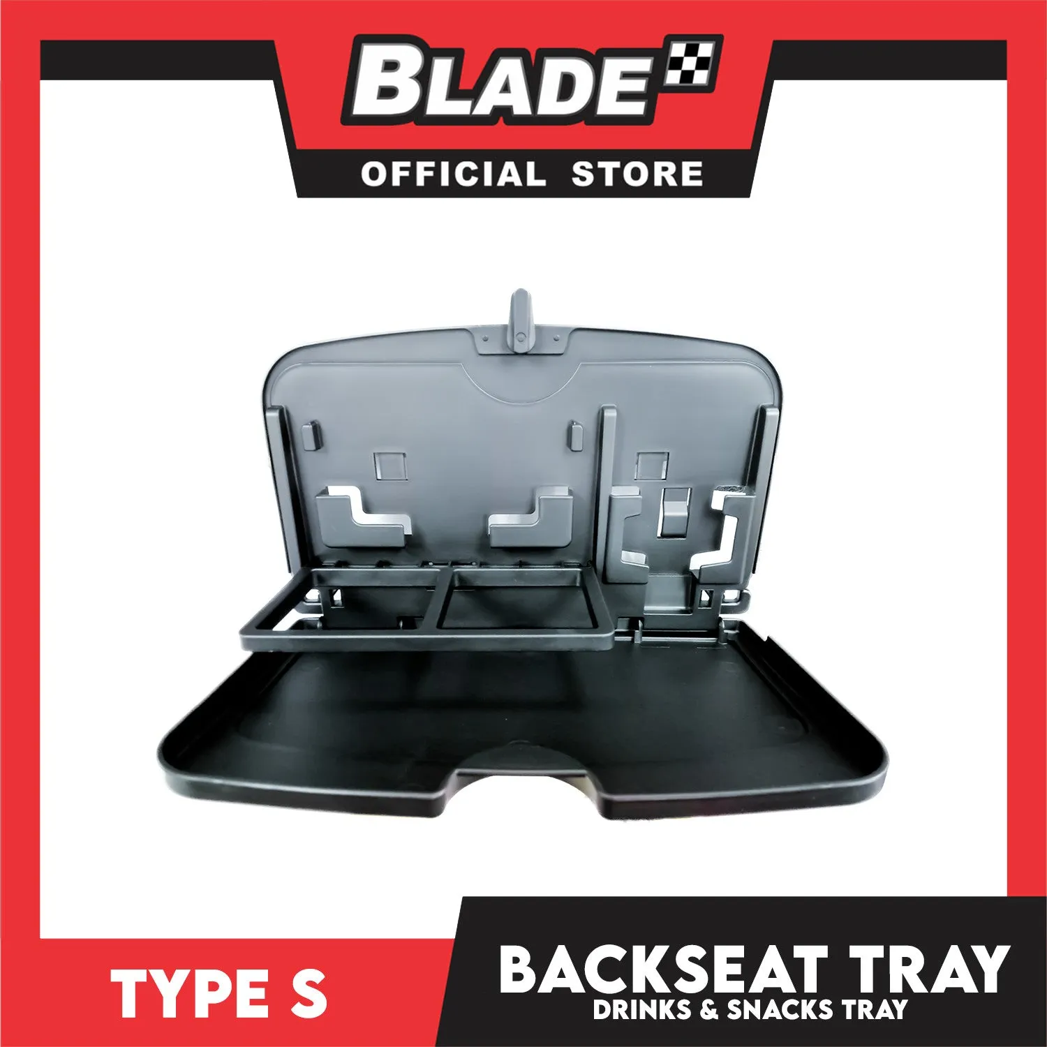 Type S Backseat Drink, Mobile Phone and Snack Tray