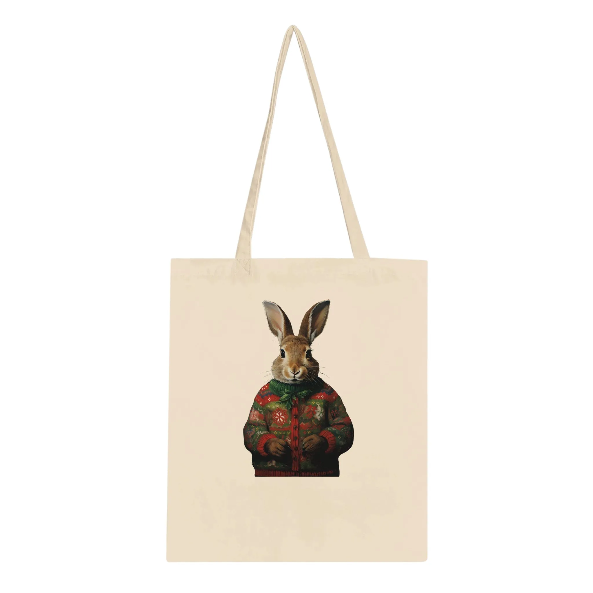 Ugly Christmas Sweater Bunnies Classic Tote Bag
