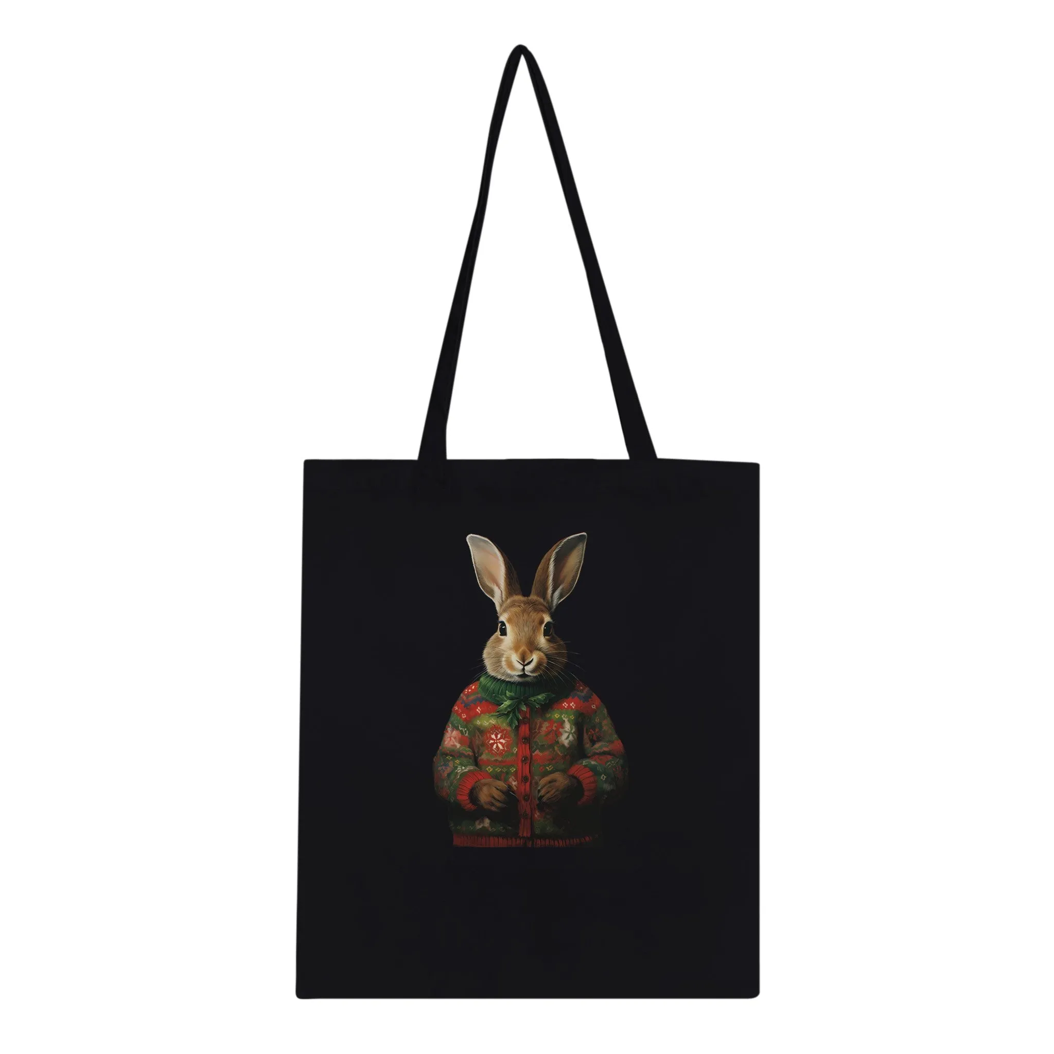 Ugly Christmas Sweater Bunnies Classic Tote Bag