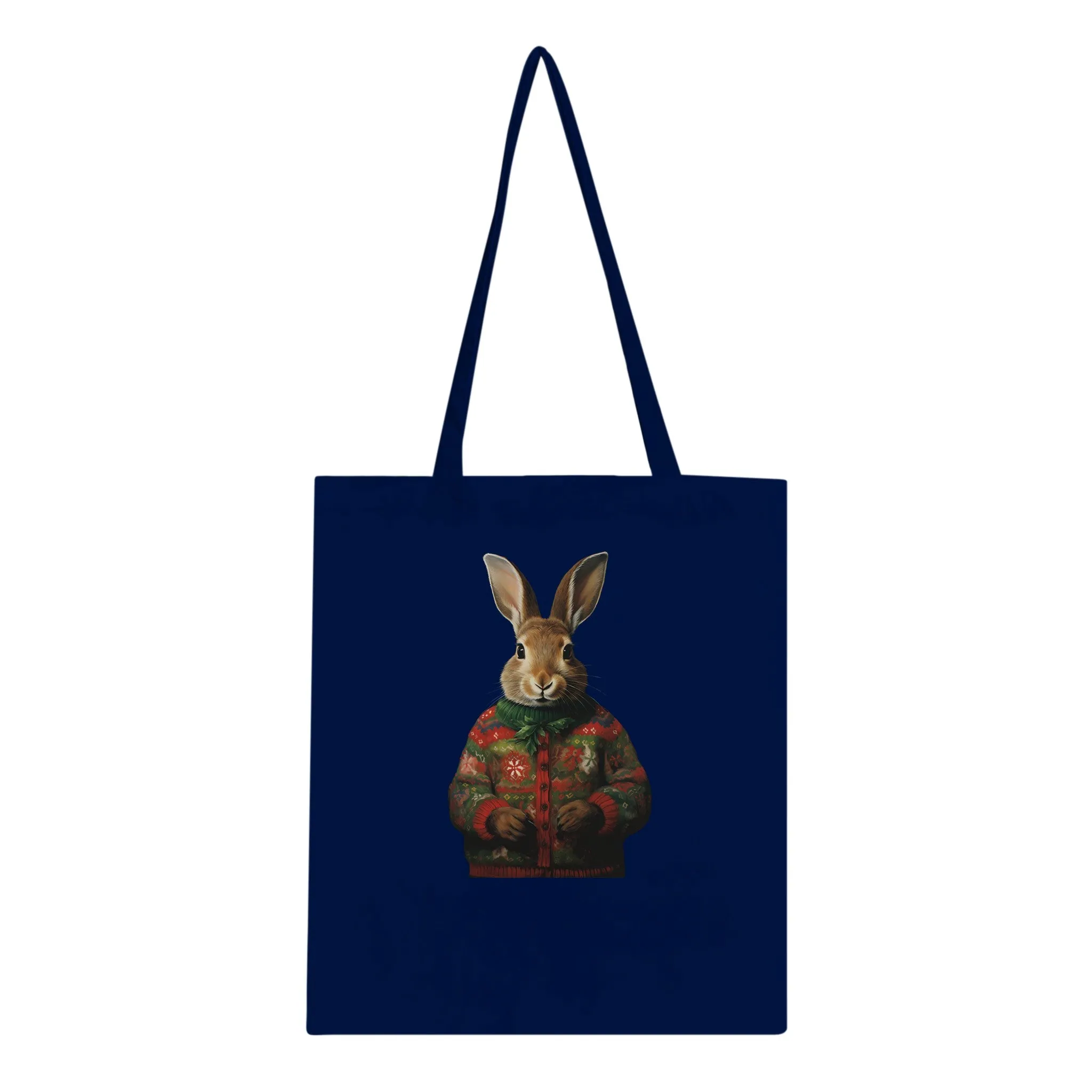 Ugly Christmas Sweater Bunnies Classic Tote Bag