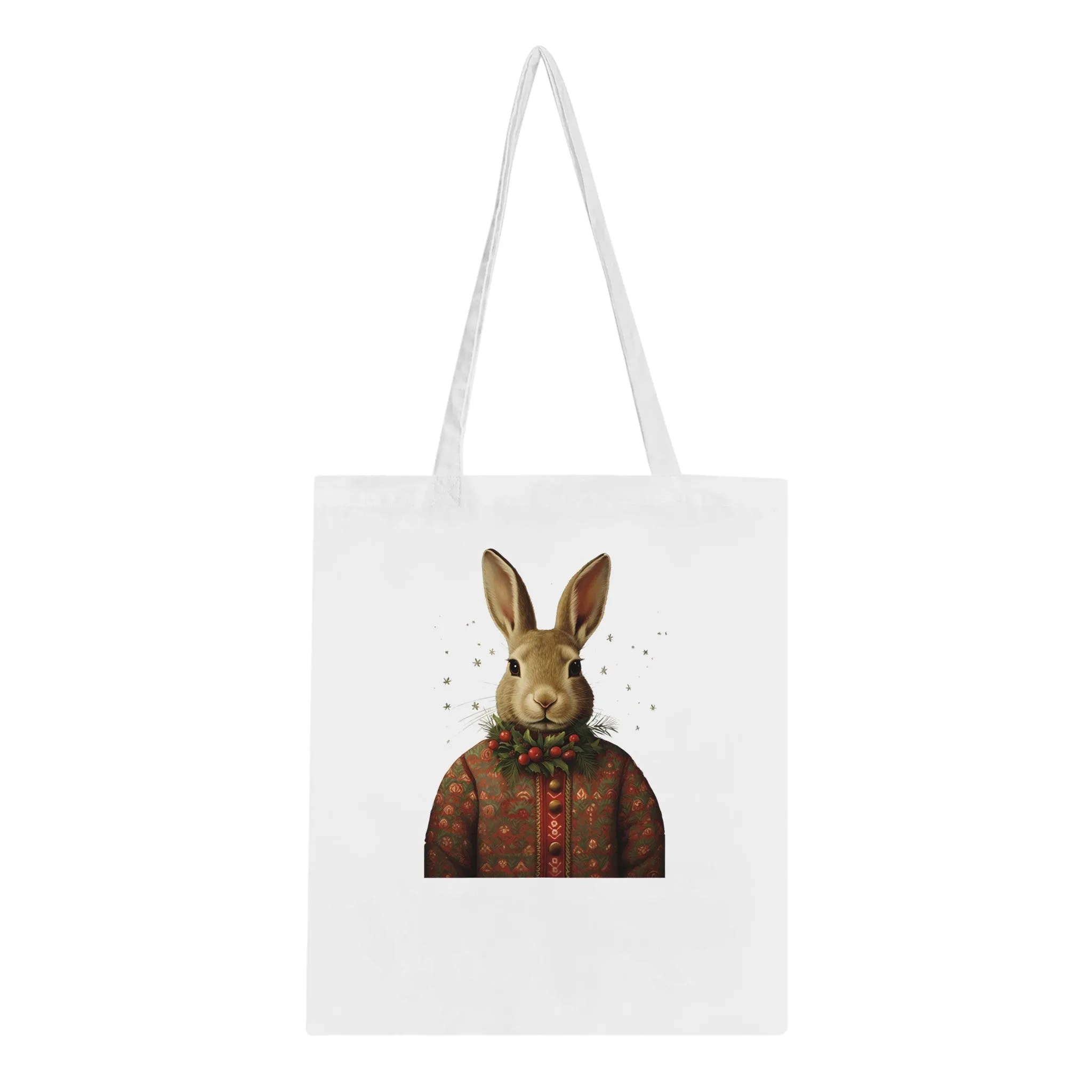 Ugly Christmas Sweater Bunnies Classic Tote Bag