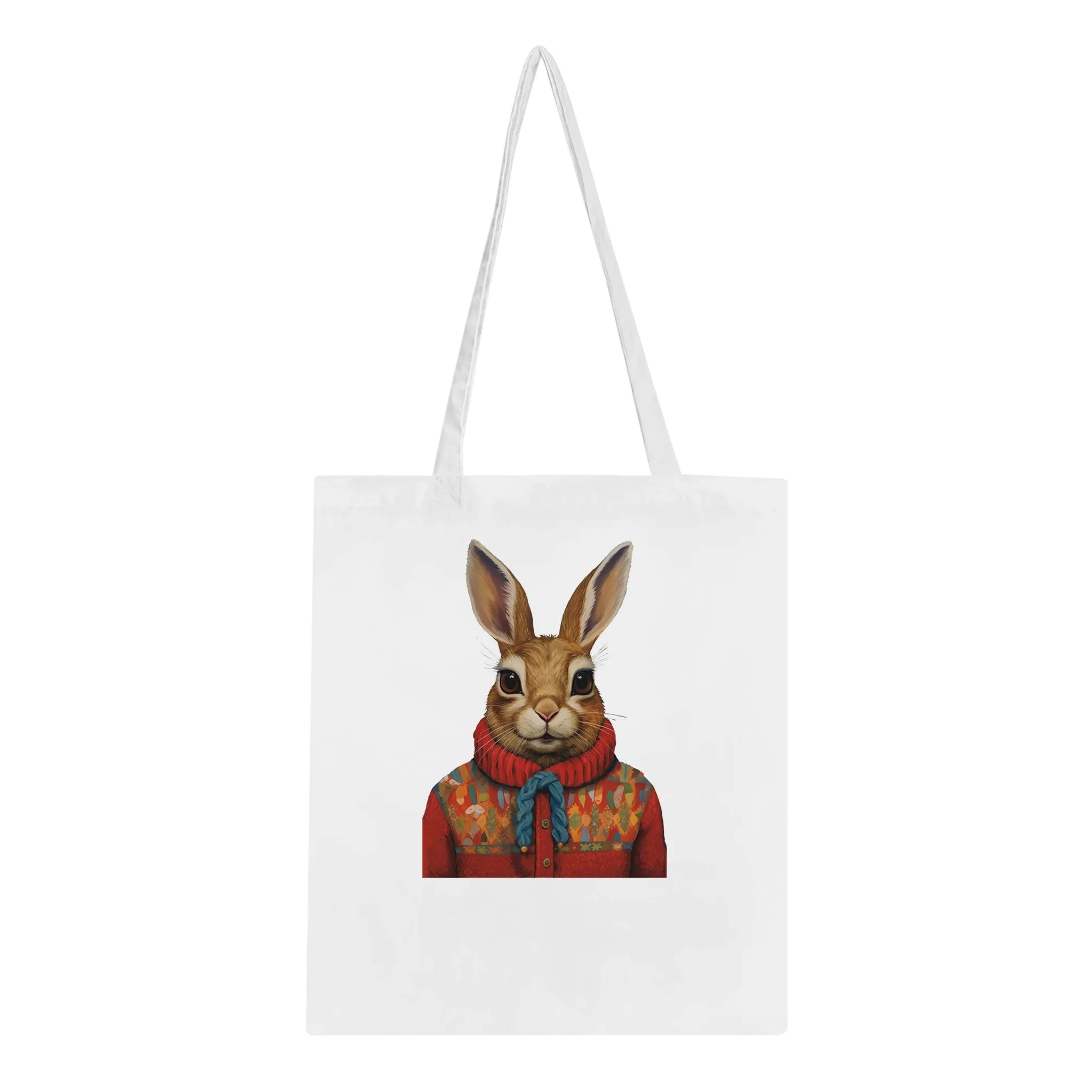 Ugly Christmas Sweater Bunnies Classic Tote Bag