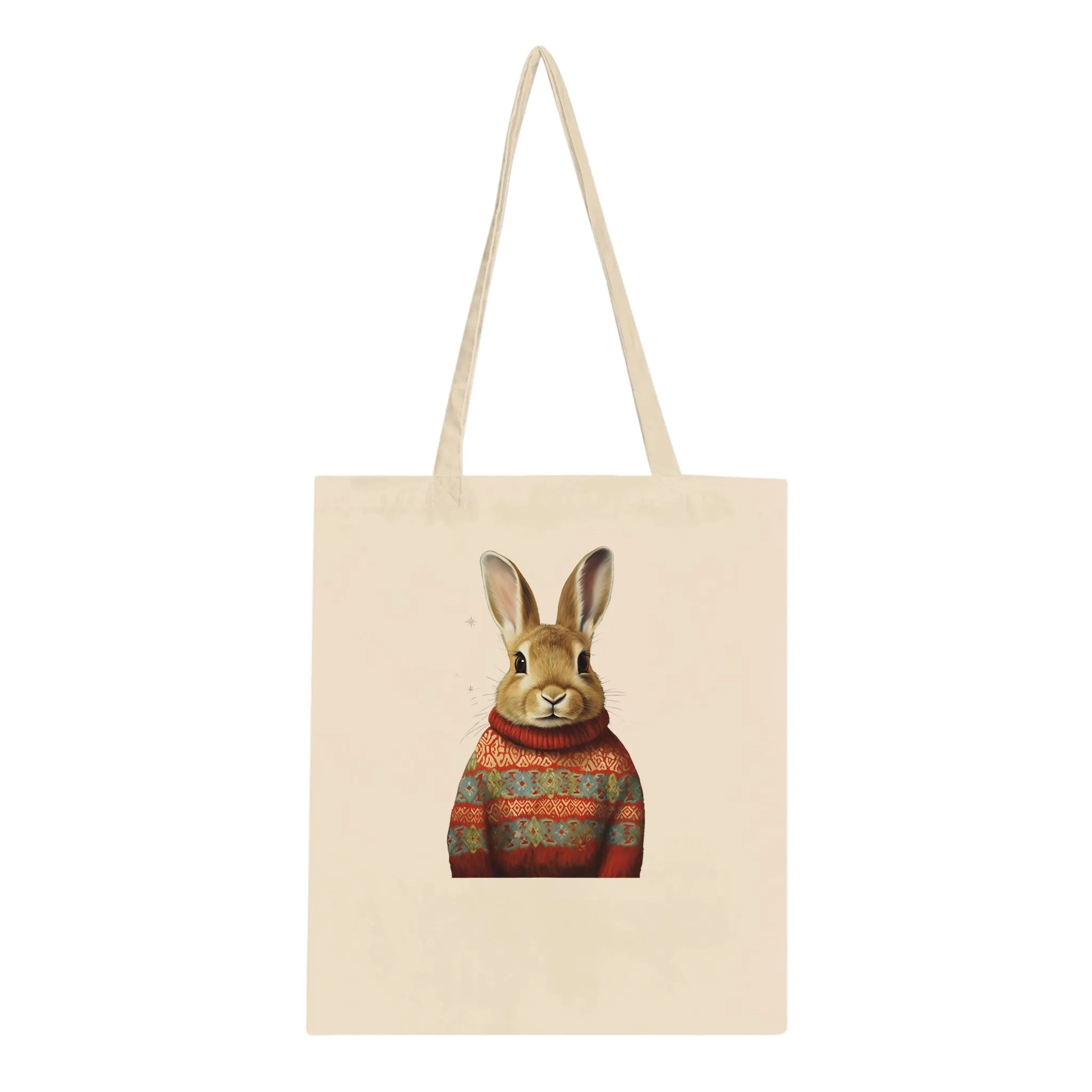 Ugly Christmas Sweater Bunnies Classic Tote Bag