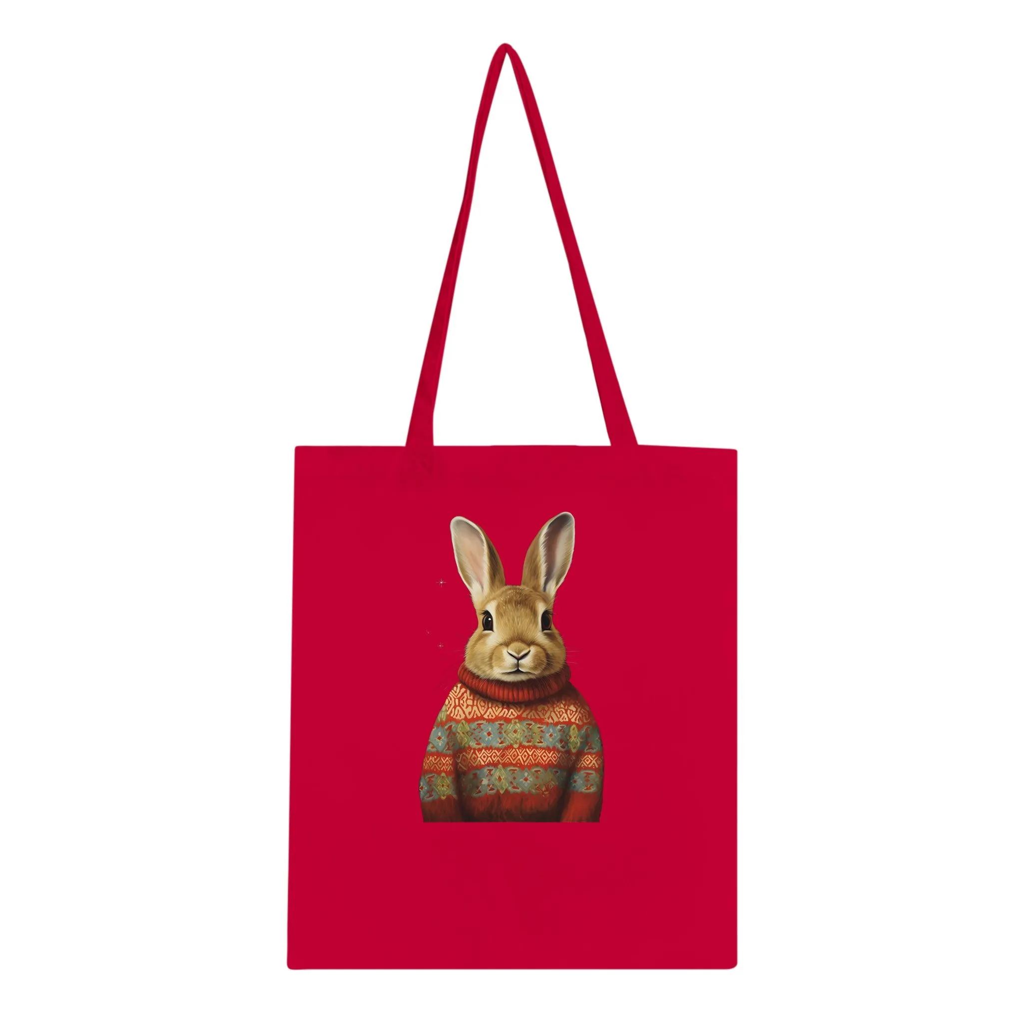 Ugly Christmas Sweater Bunnies Classic Tote Bag
