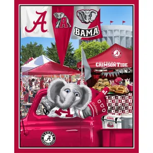 UNIVERSITY OF ALABAMA-Tailgate Panel-100% Cotton-AL1157