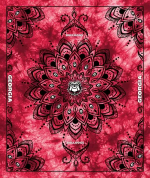 UNIVERSITY OF GEORGIA-Collegiate Tapestry-100% Polyester Minky-GA1360