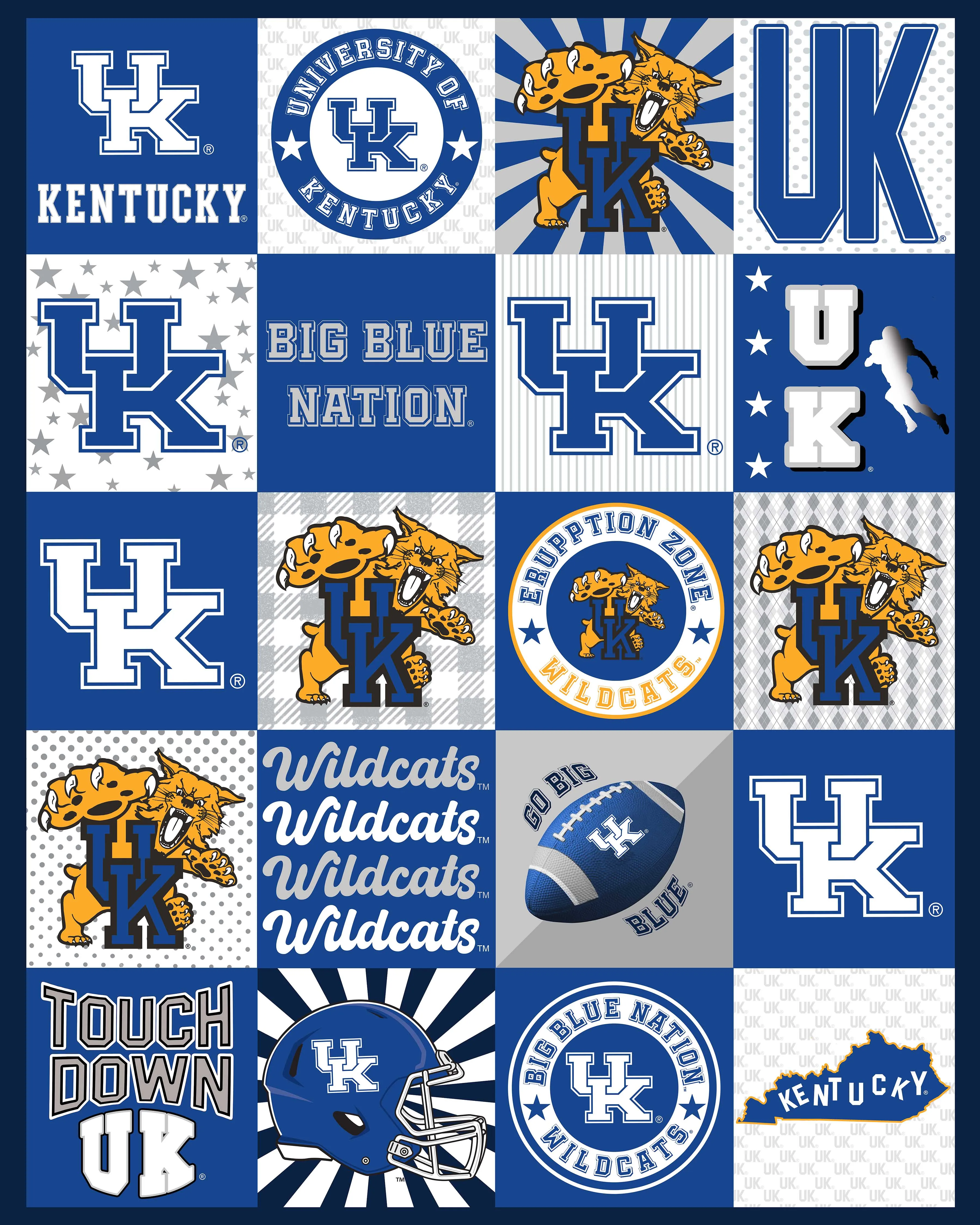 UNIVERSITY OF KENTUCKY-Collegiate T-Shirt Minky-100% Polyester-KY1362
