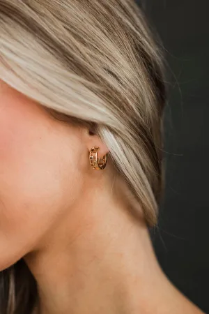 Unlike Any Other Hoop Earrings- Gold
