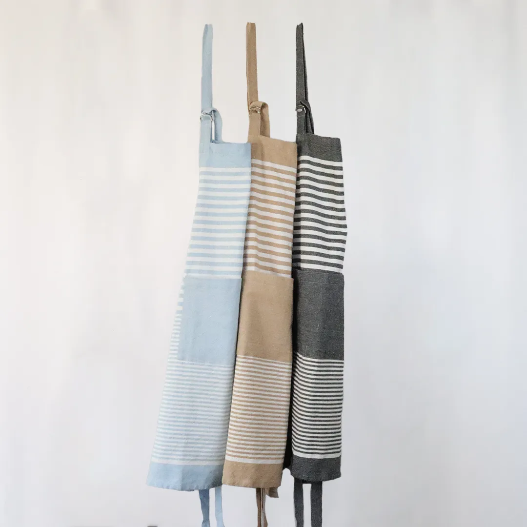 Urban Oasis Maisy Striped Apron Sky