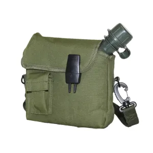 USGI 2QRT Olive Drab or Woodland Camo Canteen with Cover