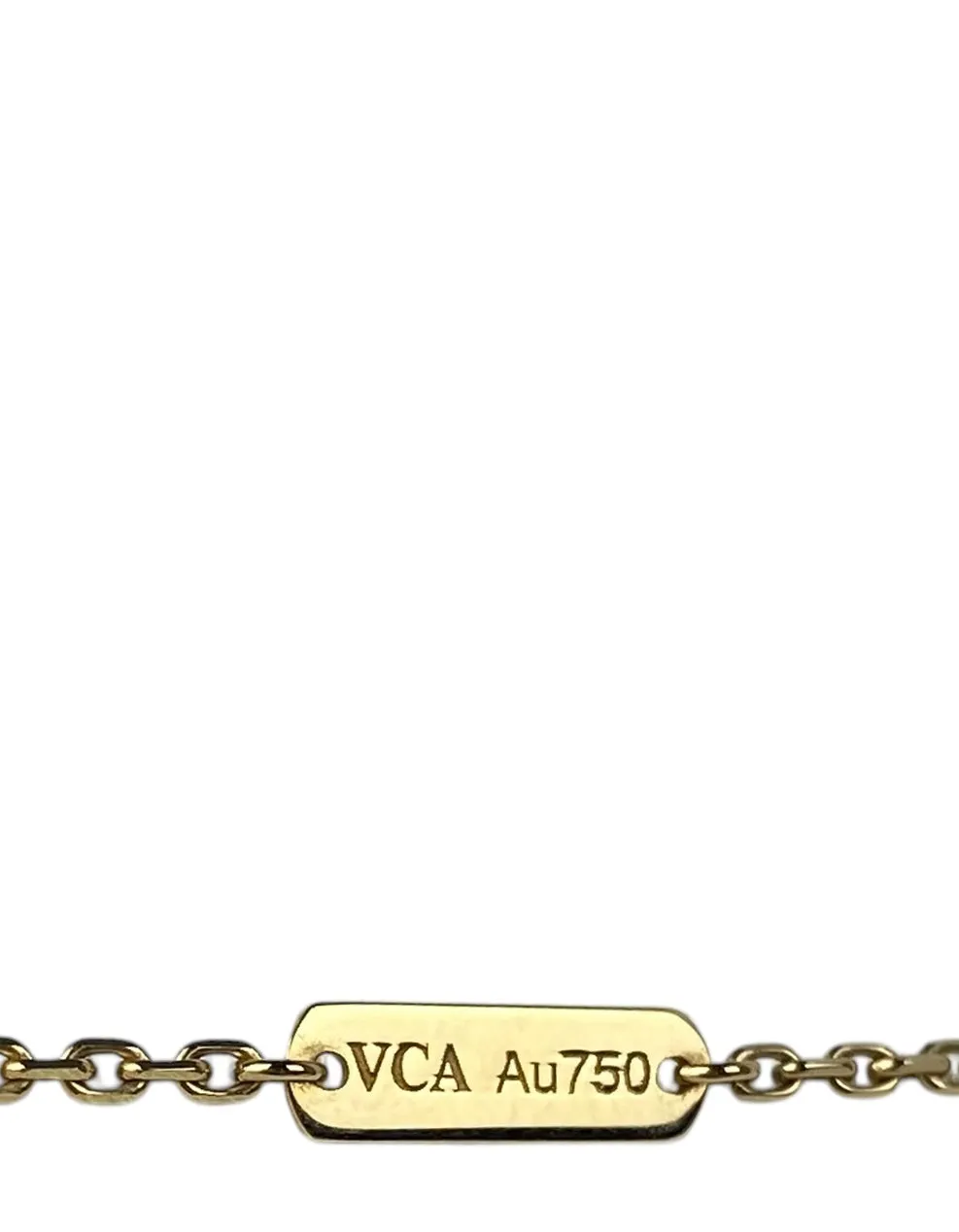 Van Cleef & Arpels 18k Guilloche Vintage Alhambra Necklace