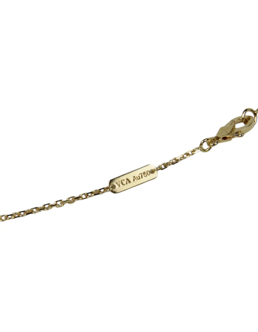 Van Cleef & Arpels Blue Agate Vintage Alhambra Necklace