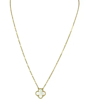 Van Cleef & Arpels Yellow Gold/MOP Vintage Alhambra Necklace