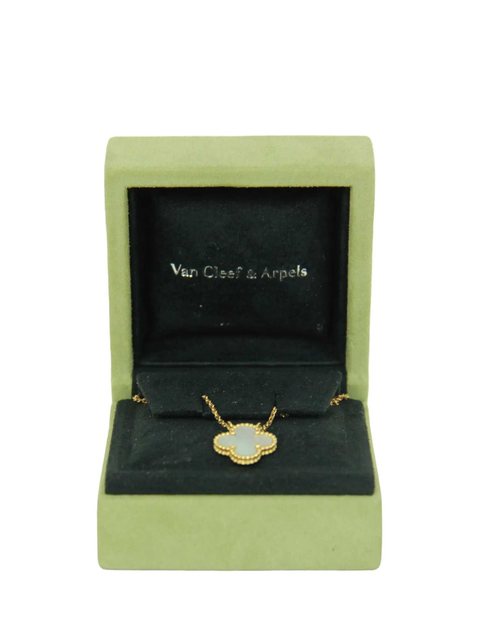 Van Cleef & Arpels Yellow Gold/MOP Vintage Alhambra Necklace