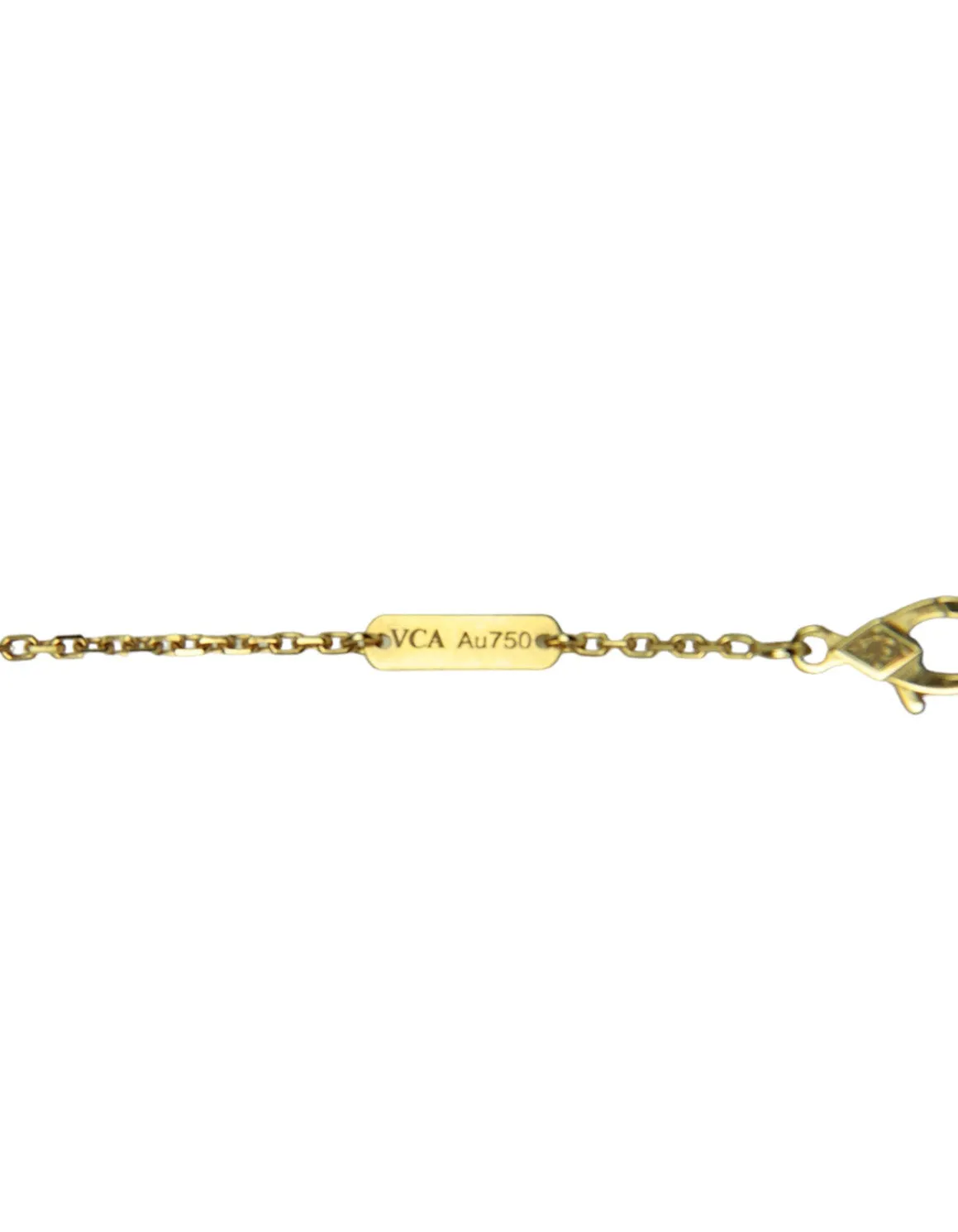 Van Cleef & Arpels Yellow Gold/MOP Vintage Alhambra Necklace