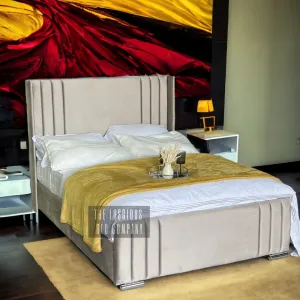 Vanity Wingback Panel Bed Frame