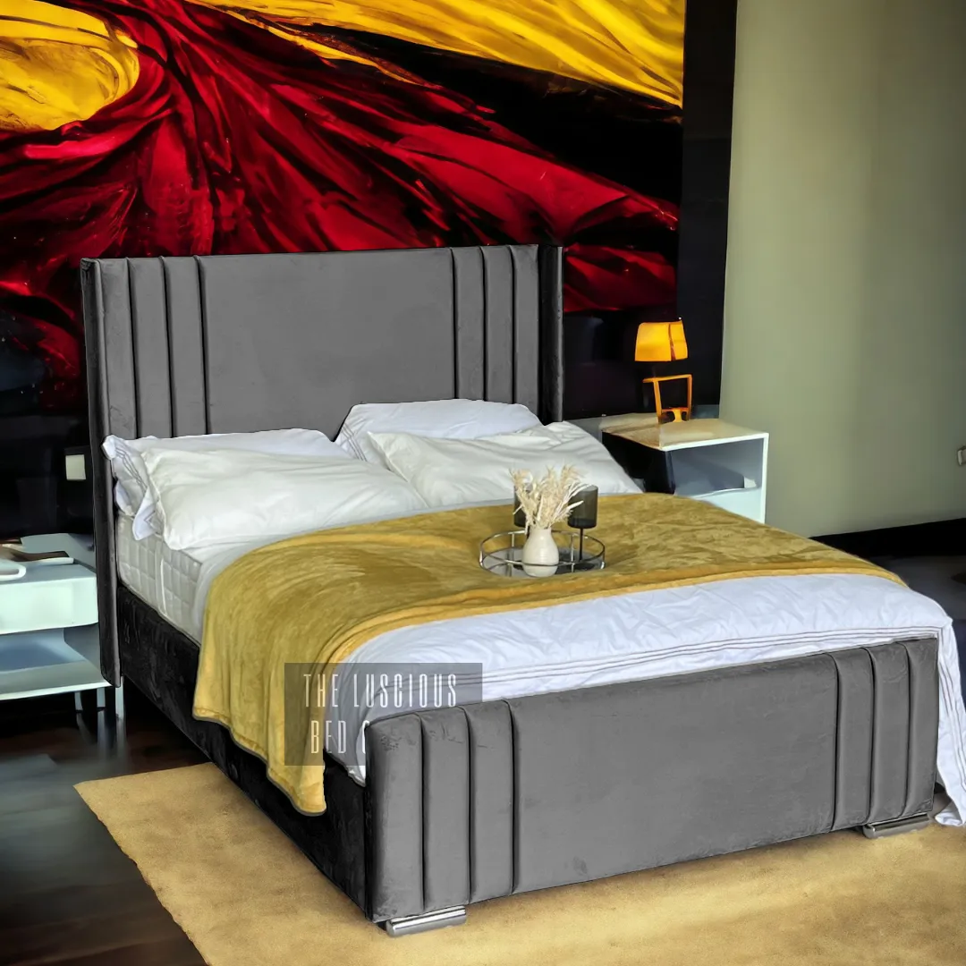 Vanity Wingback Panel Bed Frame