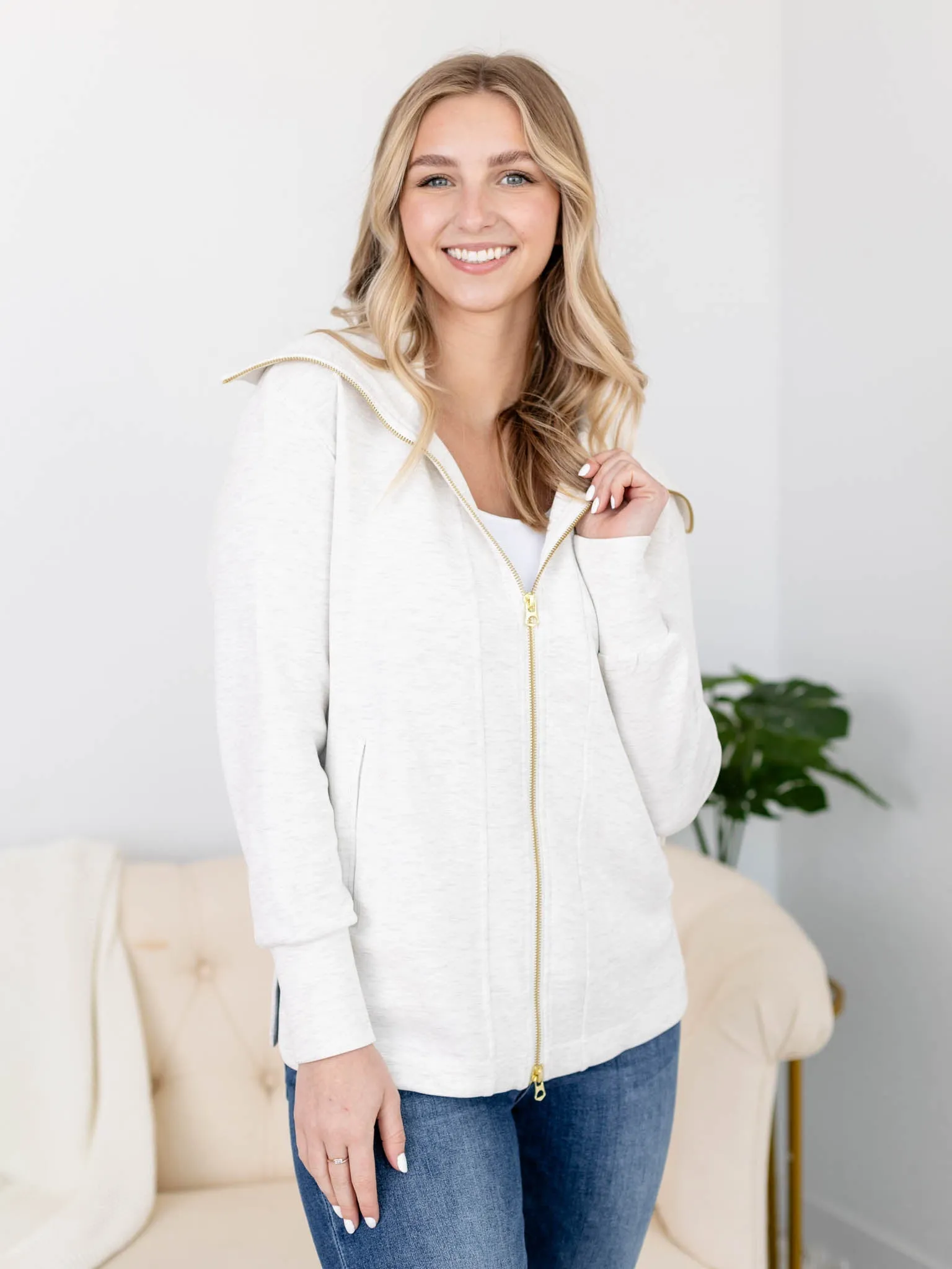 VARLEY Raleigh Zip Through Sweat