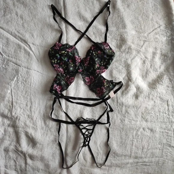Victoria's Secret Cutout Lace Teddy