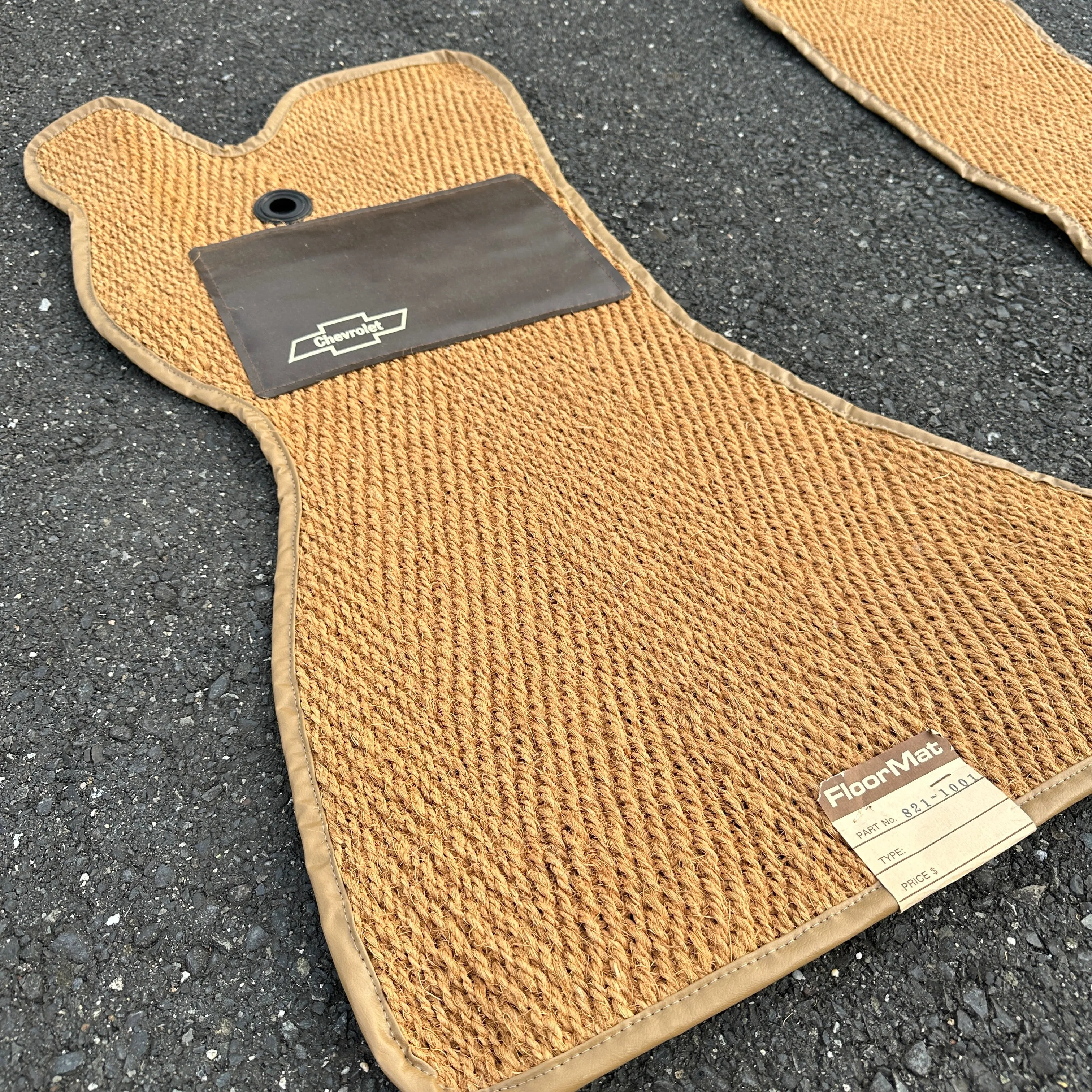 Vintage 2pc Woven Floor Mats - 78-82 Chevy/GMC Van
