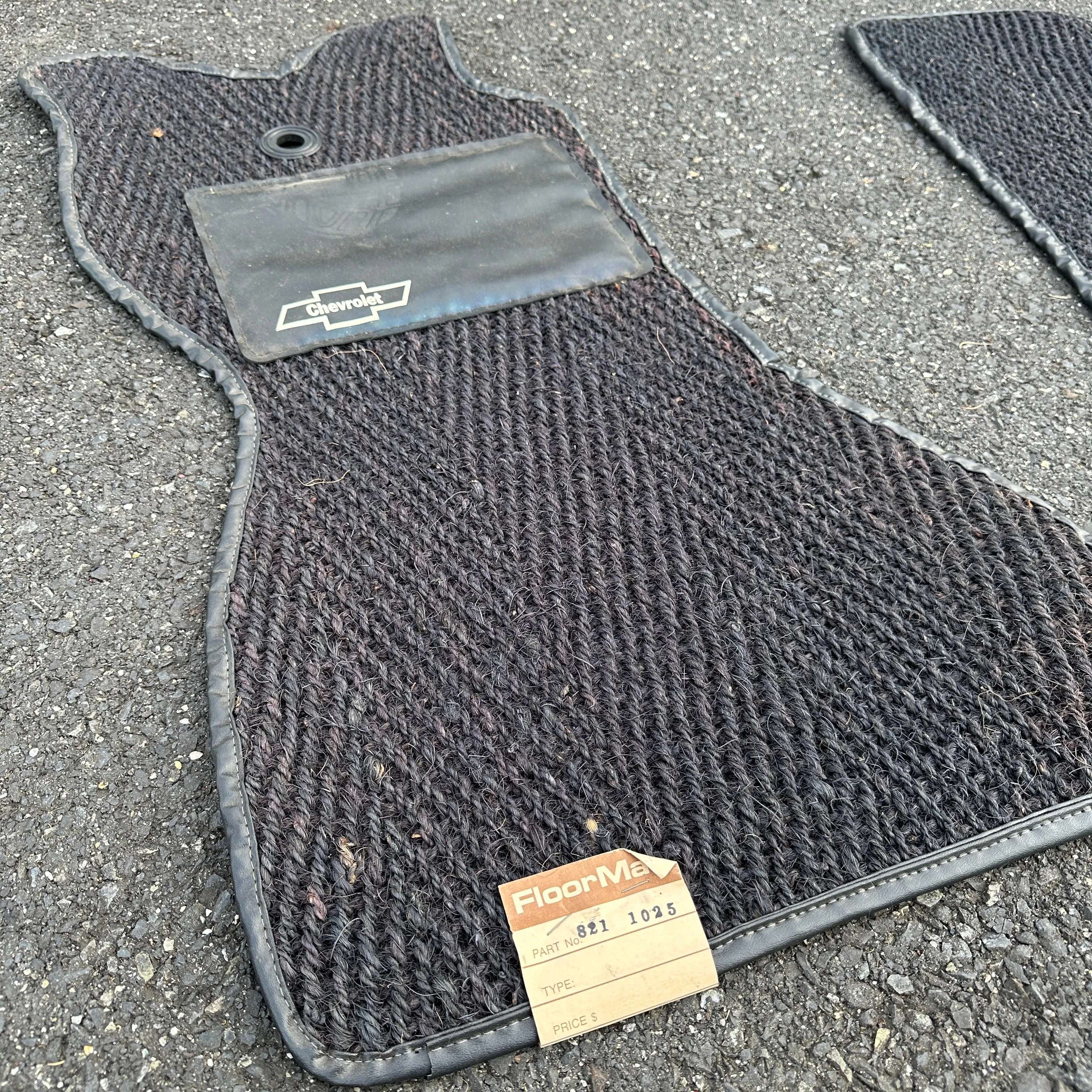 Vintage 2pc Woven Floor Mats - 78-82 Chevy/GMC Van