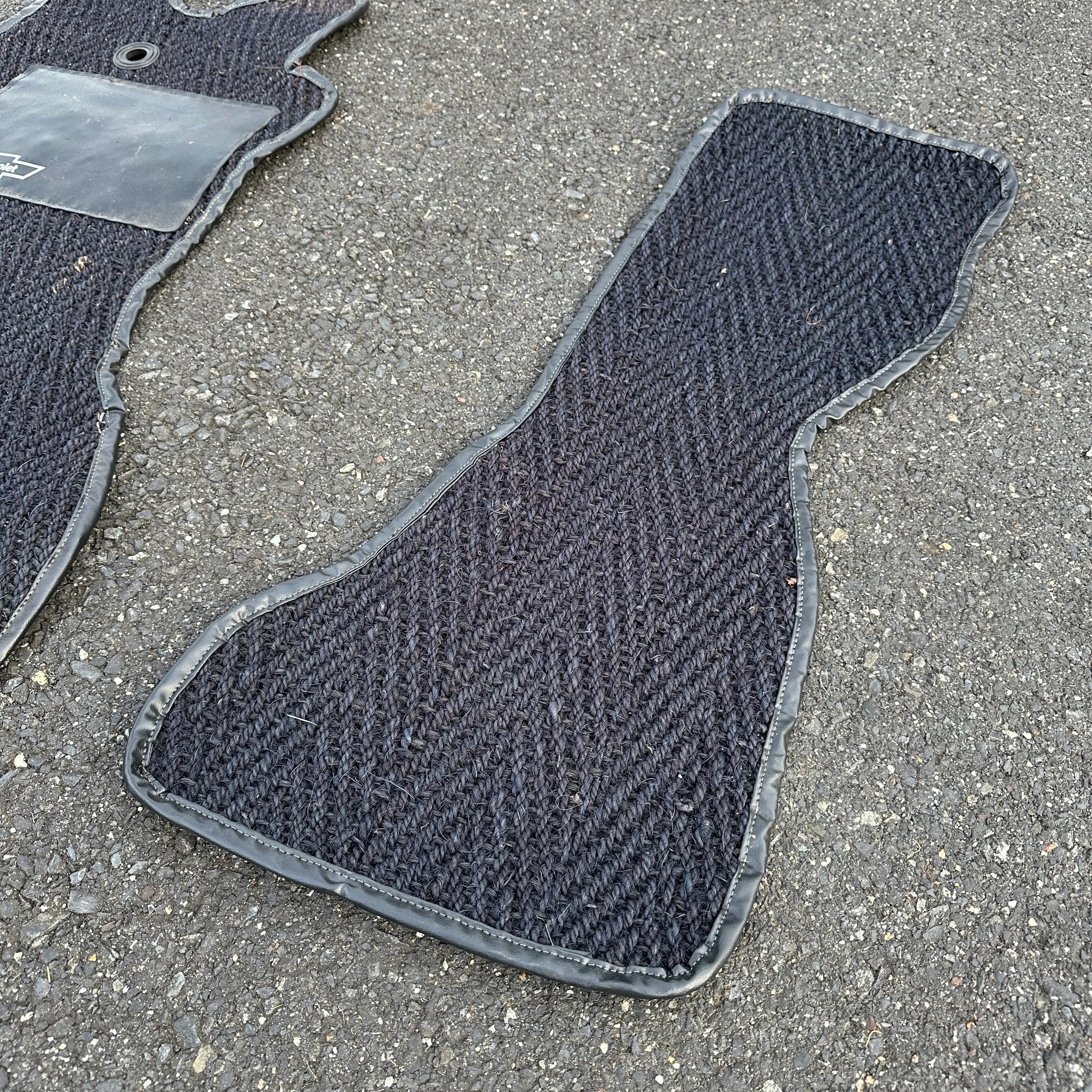 Vintage 2pc Woven Floor Mats - 78-82 Chevy/GMC Van
