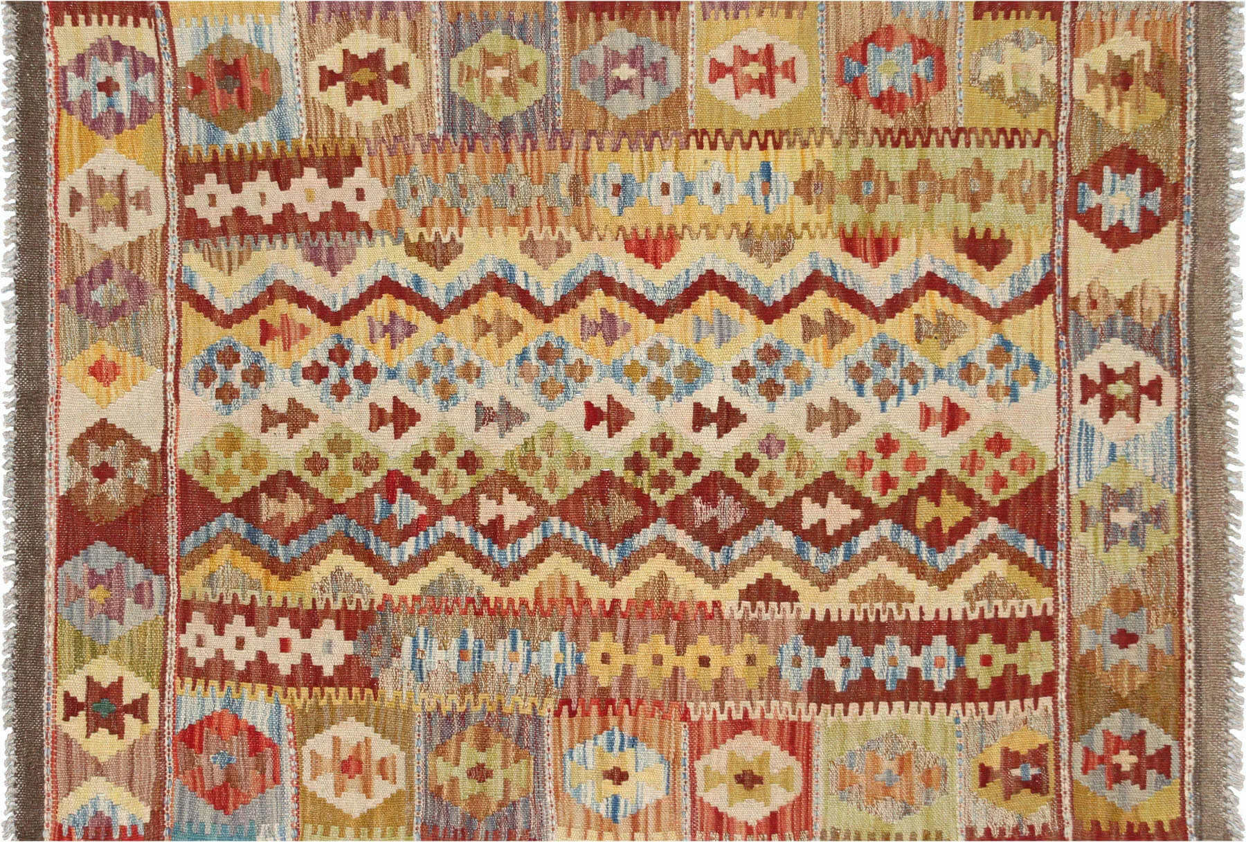 Vintage Afghan Maimana Kilim - 2'10" x 4'1"