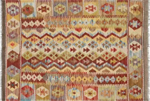 Vintage Afghan Maimana Kilim - 2'10" x 4'1"