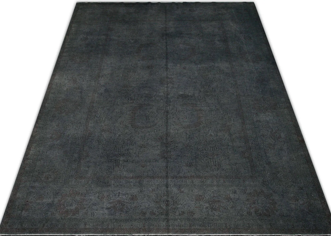 Vintage Afghan Soumak OverDyed Rug - 10'1" x 14'1"