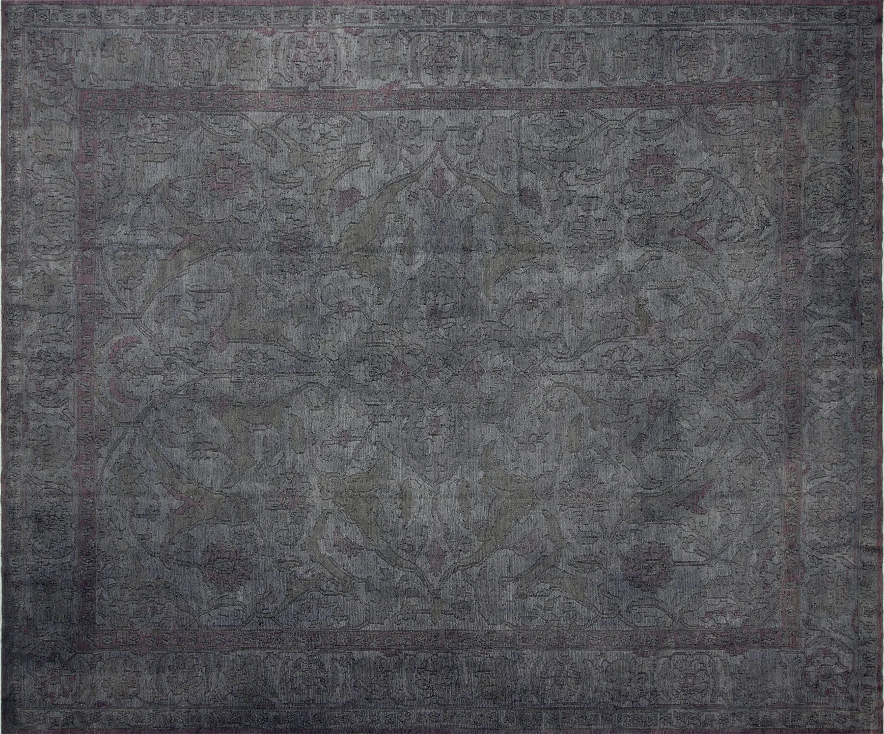 Vintage Afghan Soumak OverDyed Rug - 12'2" x 14'5"