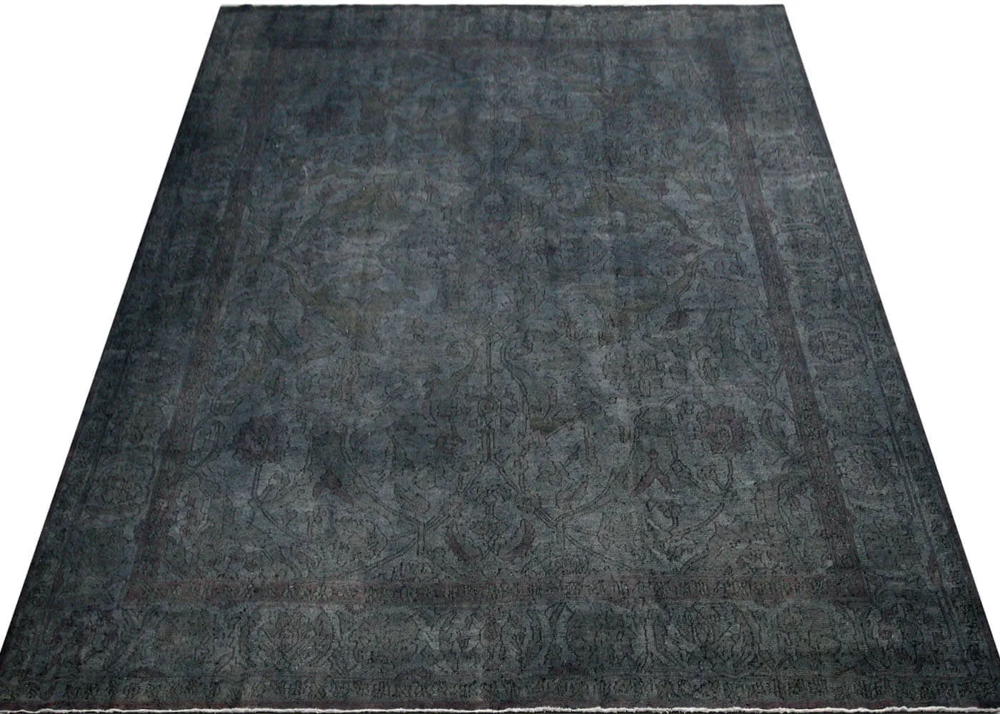 Vintage Afghan Soumak OverDyed Rug - 12'2" x 14'5"
