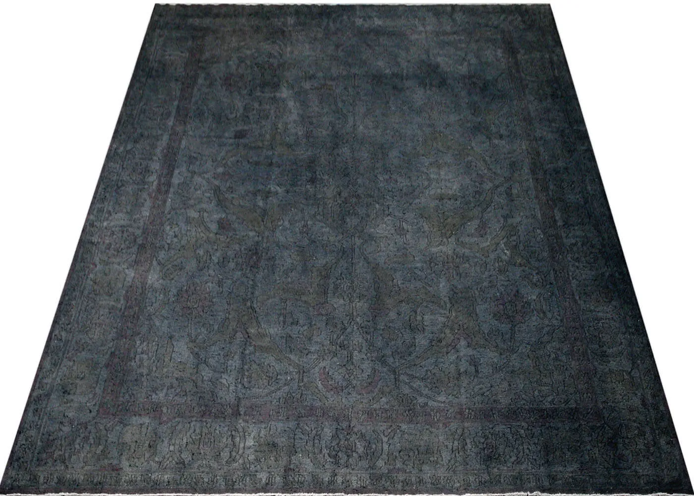 Vintage Afghan Soumak OverDyed Rug - 12'2" x 14'5"