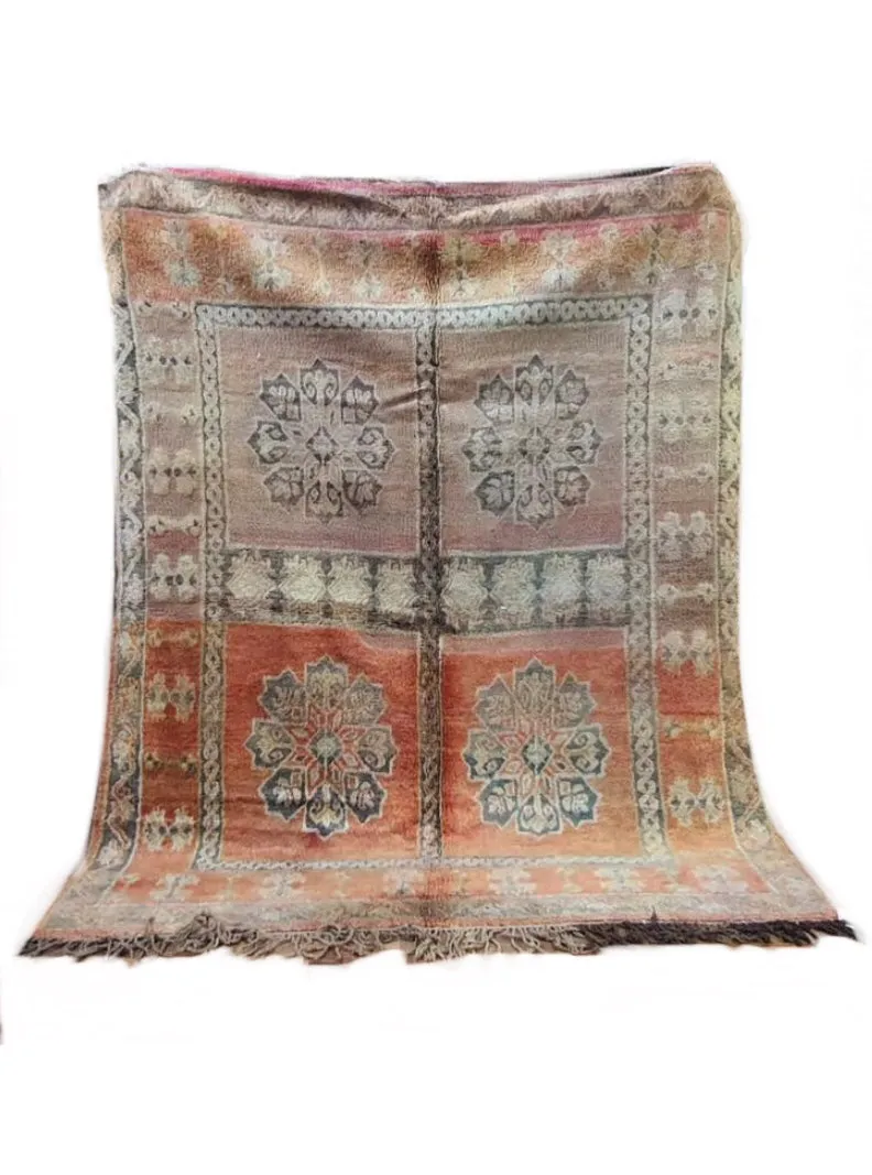 Vintage Boujaad Mauve   Sienna Symbols 5’x6’