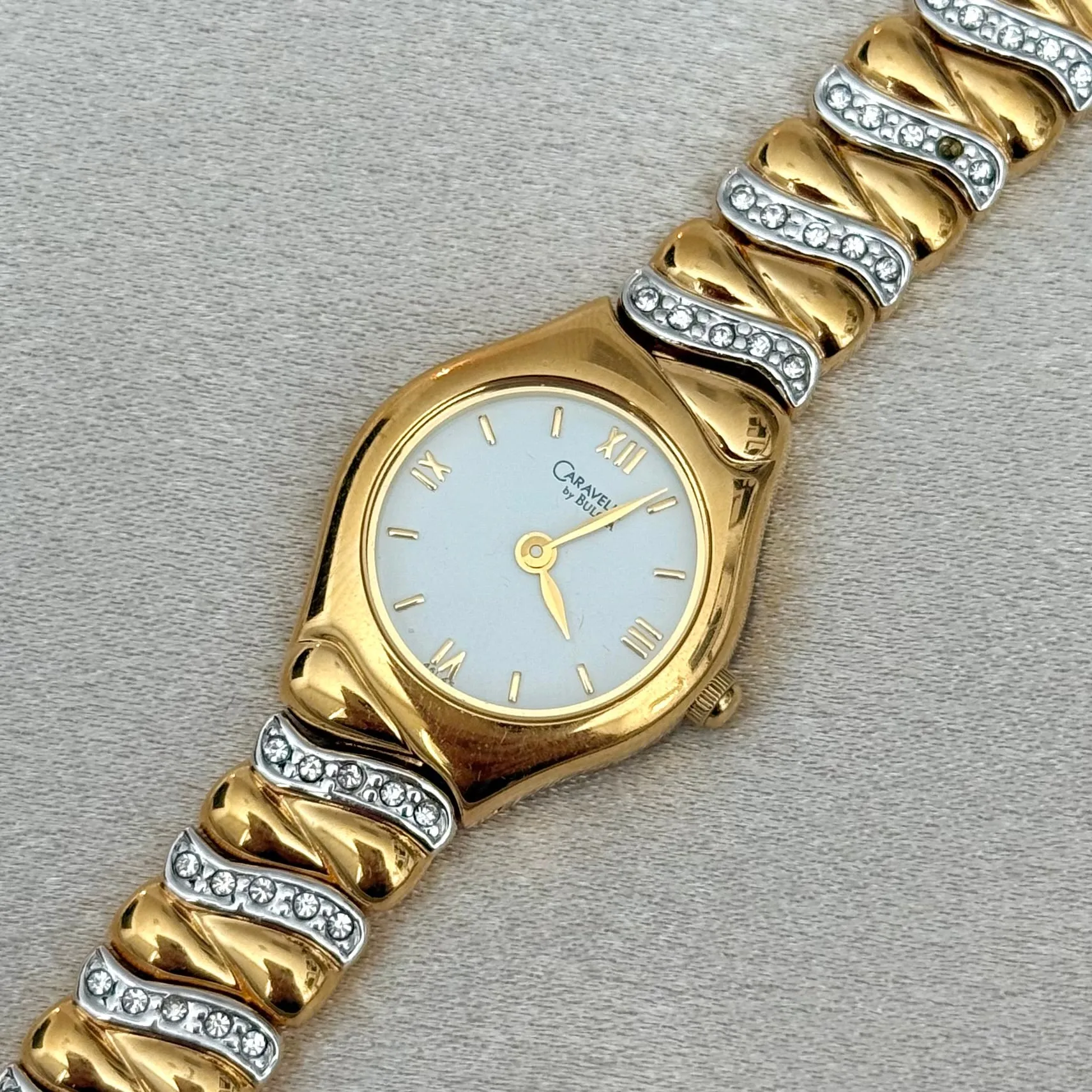 VINTAGE CARAVELLE BY BULOVA DIAMOND WATCH