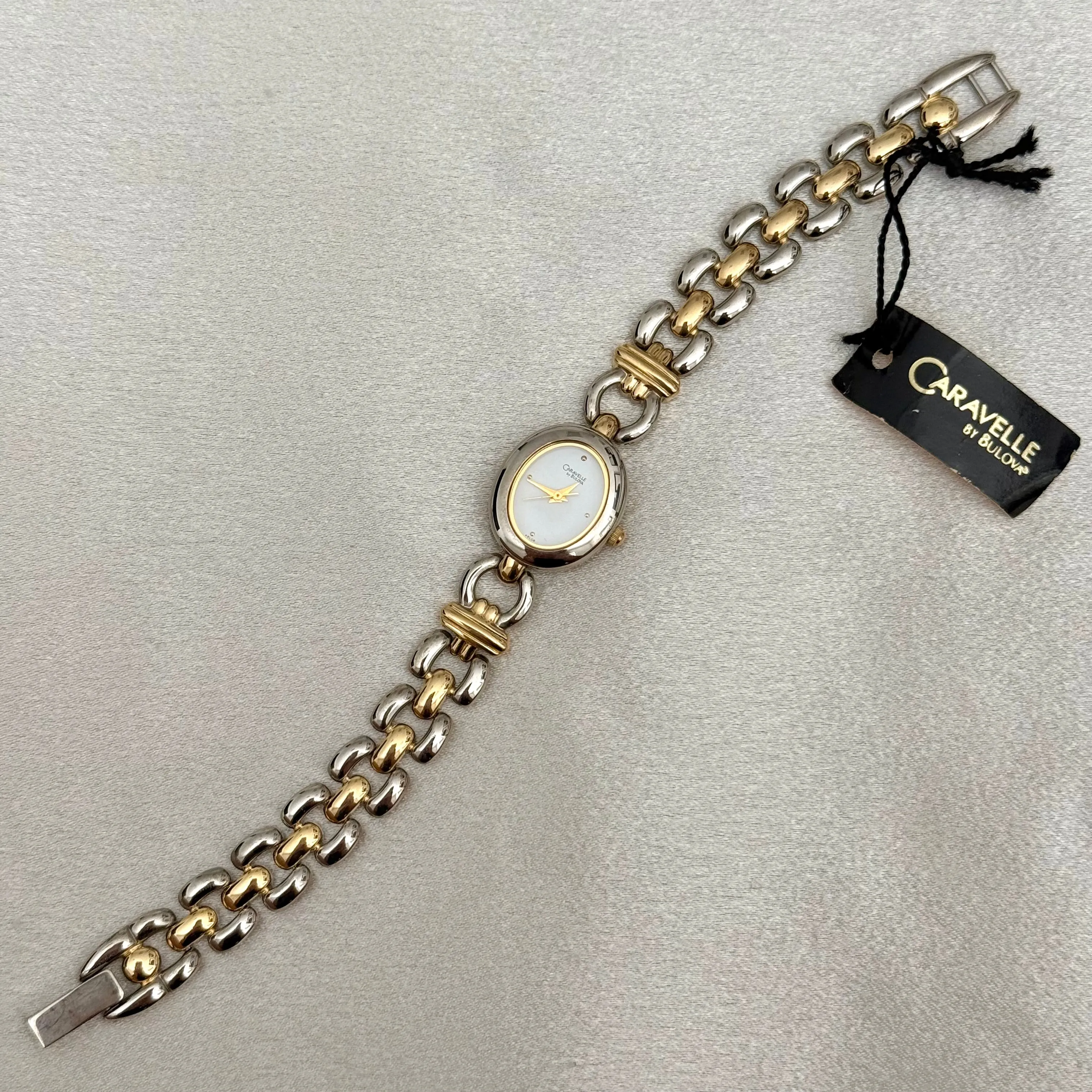 VINTAGE CARAVELLE BY BULOVA TWO-TONED WATCH