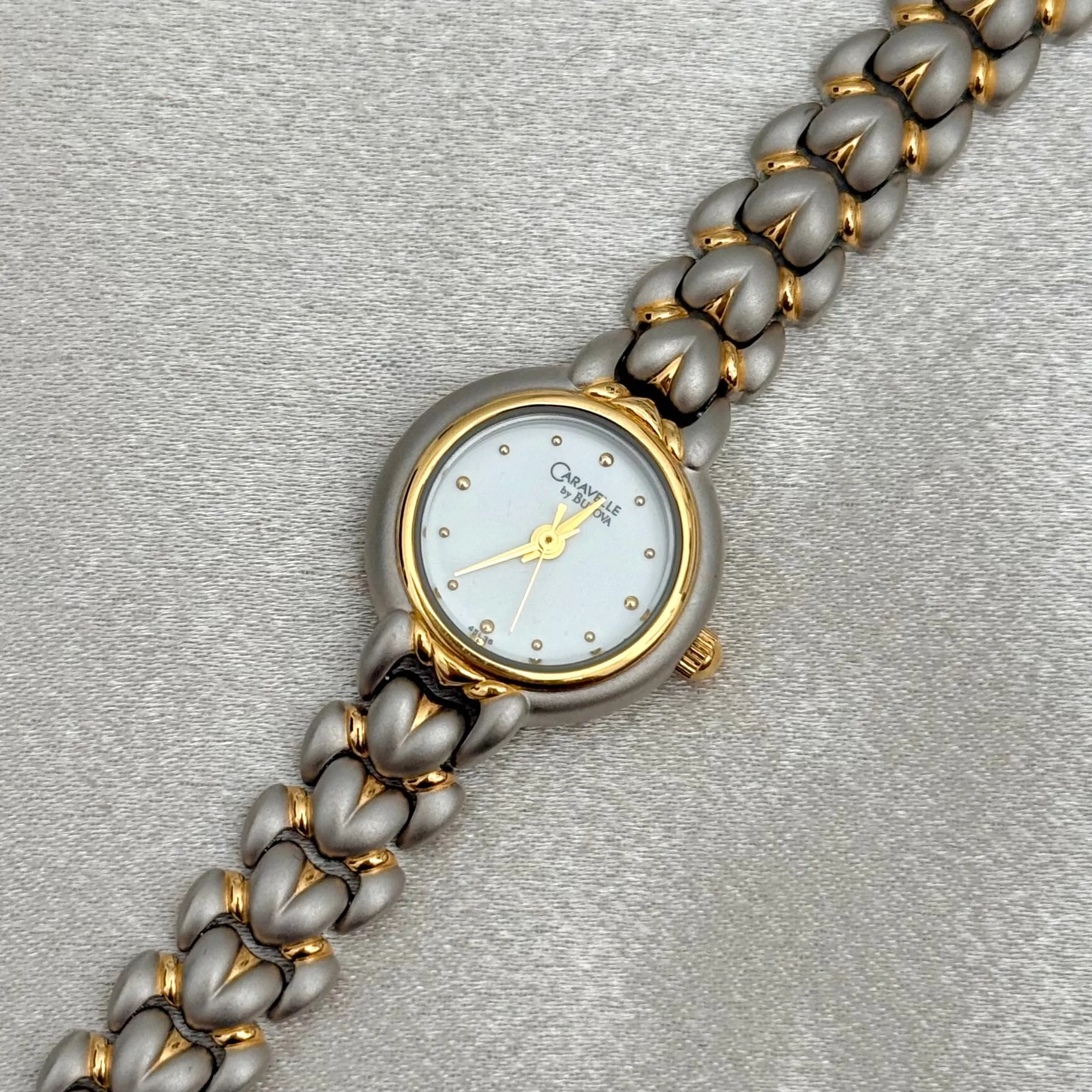 VINTAGE CARAVELLE BY BULOVA TWO-TONED WATCH