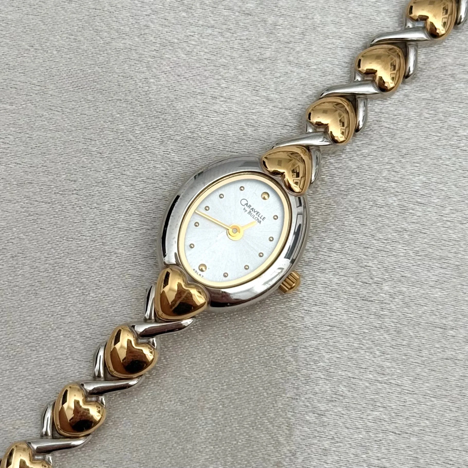 VINTAGE CARAVELLE BY BULOVA TWO-TONED WATCH