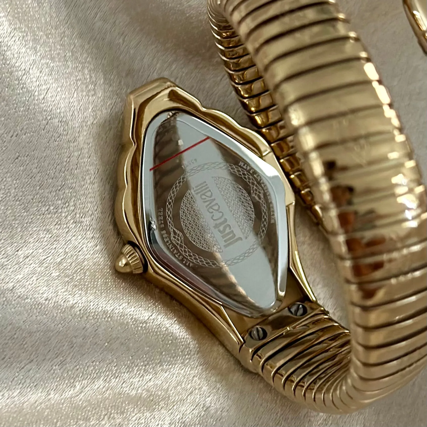 VINTAGE CAVALLI MOTHER-OF-PEARL & DIAMOND WATCH
