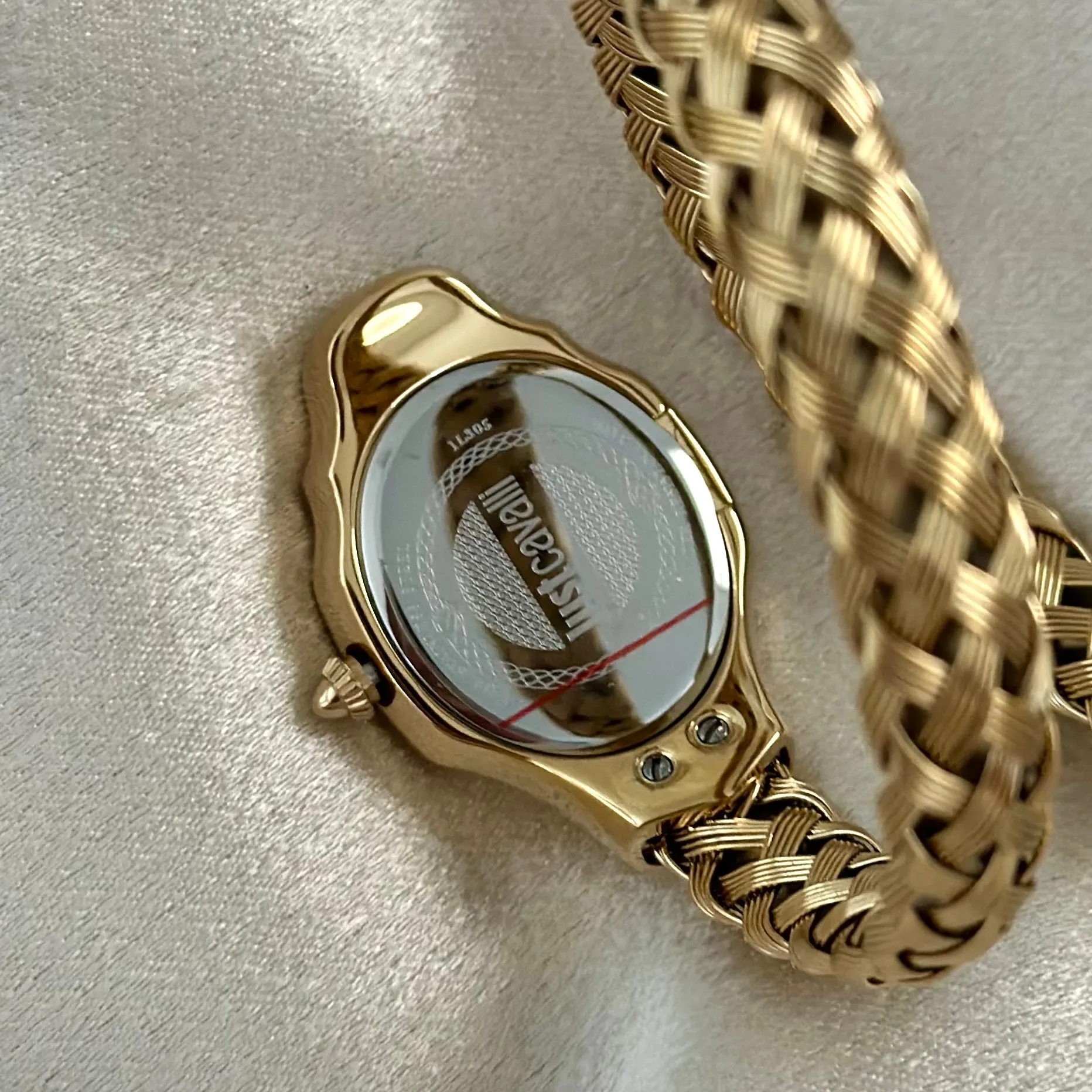 VINTAGE CAVALLI MOTHER-OF-PEARL & DIAMOND WATCH