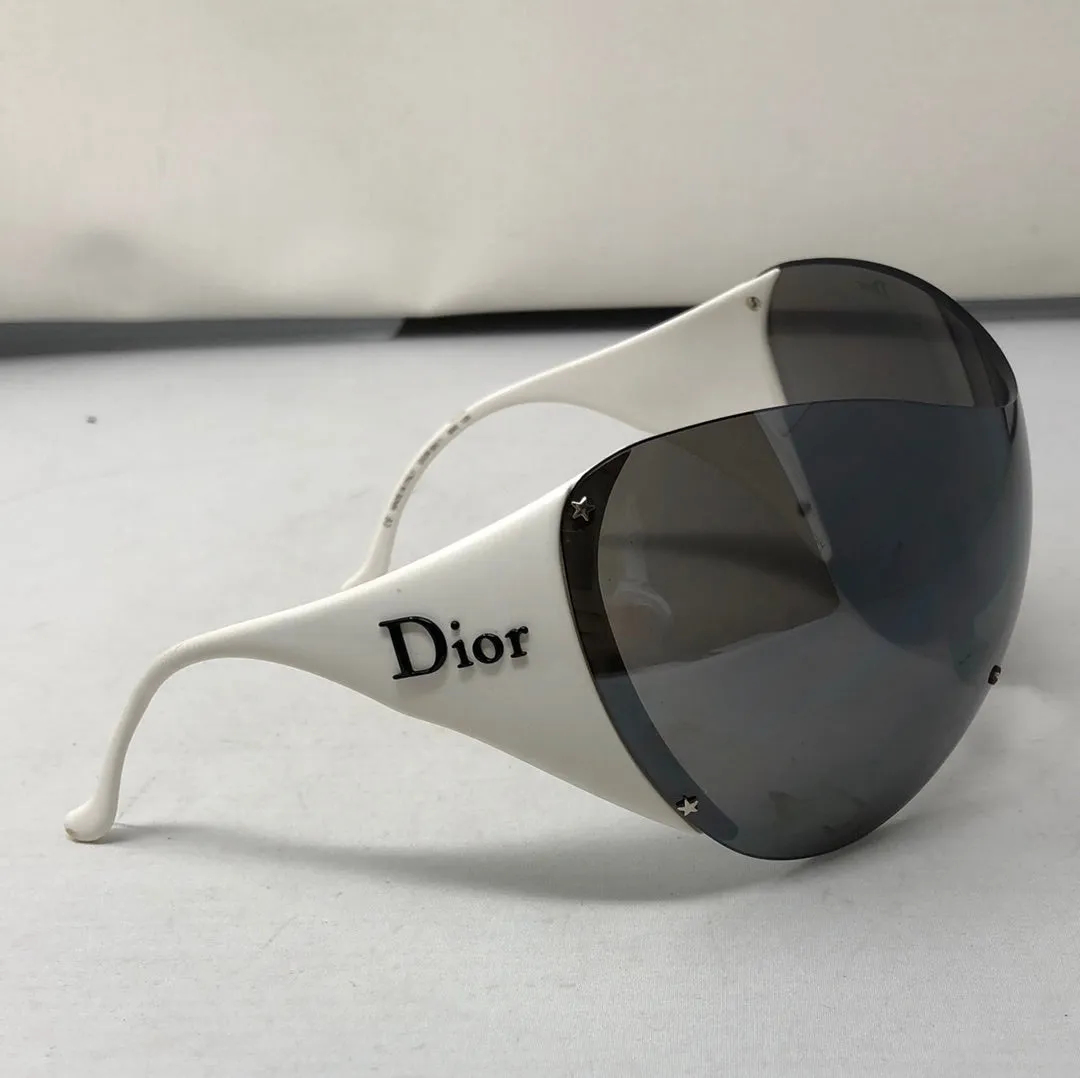 VINTAGE: Christian Dior White SKI 1 (no closure) Sunnies