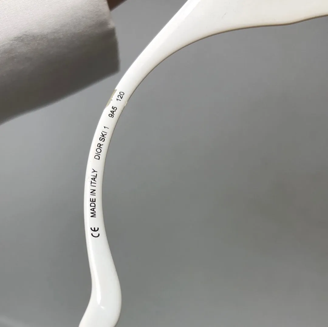 VINTAGE: Christian Dior White SKI 1 (no closure) Sunnies
