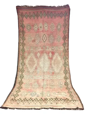 Vintage Coral   Lavender Boujaad 5’x12’