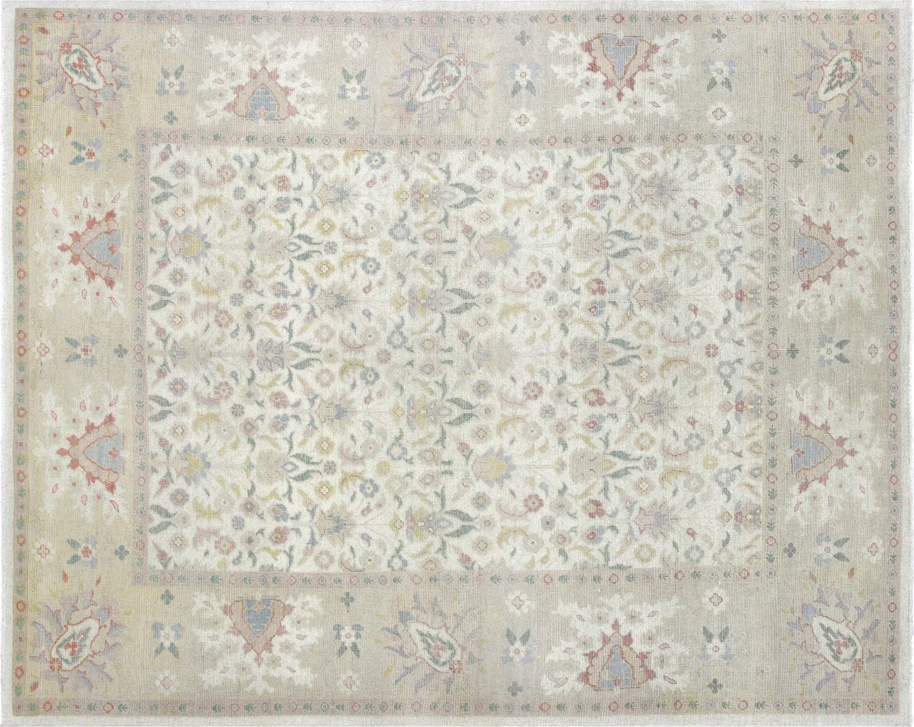 Vintage Egyptian Oushak Rug - 8' x 10'2"