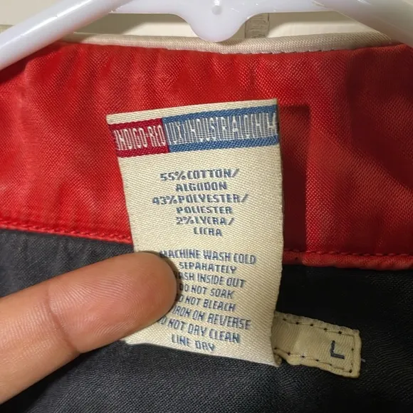 Vintage Indigo-Red Lux Industrial Denim Racing Jacket