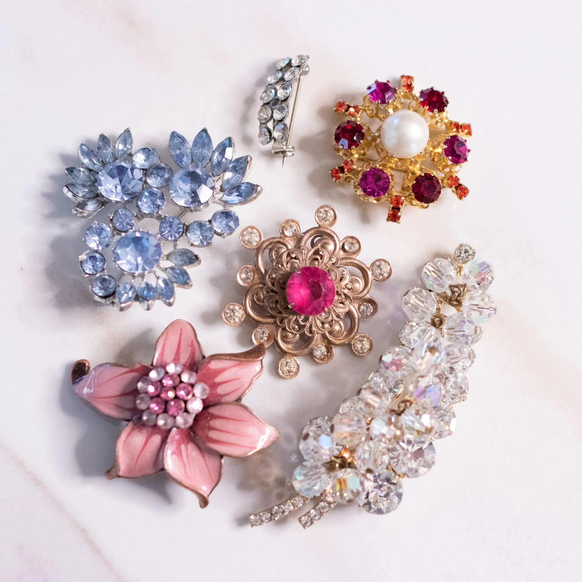 Vintage Juliana Aurora Borealis Cha Cha Brooch